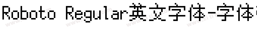 Roboto Regular英文字体字体转换